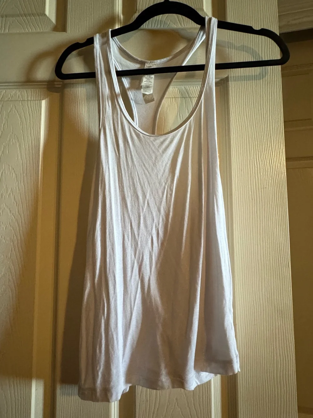 ALO Yoga White Racerback Tank Top